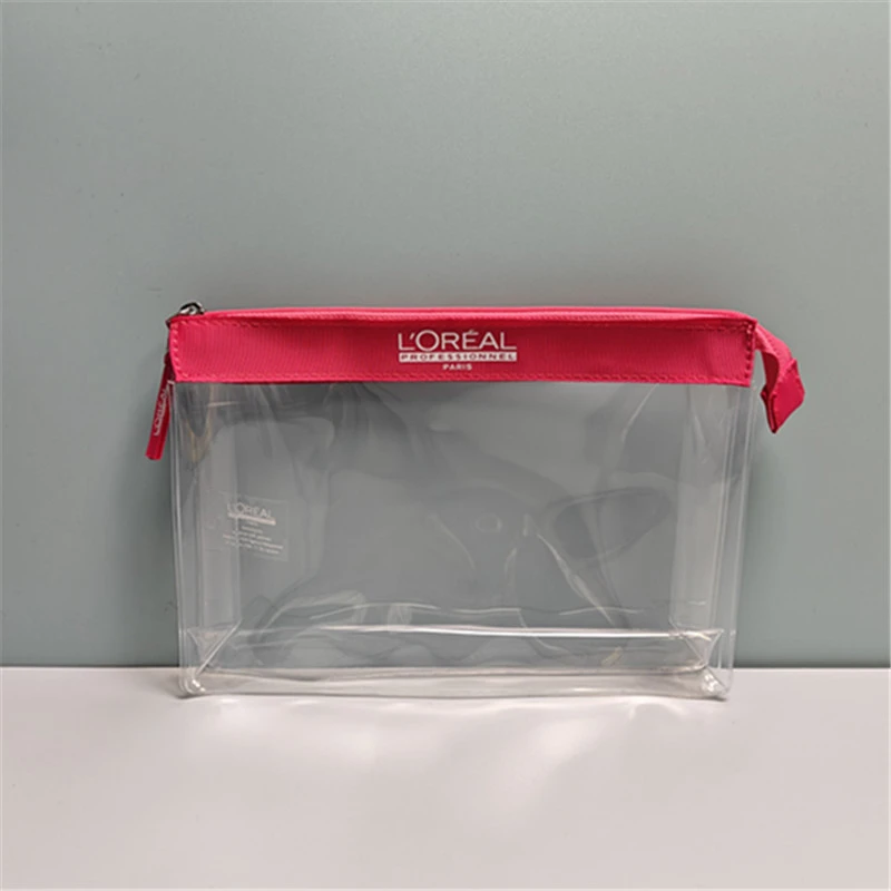 yl017欧莱*玫红透明果冻化妆包途旅行包便携整理包收纳包洗漱包