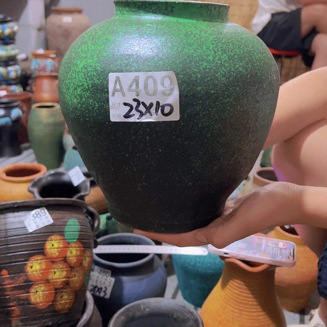 绿色大肚有孔409一个