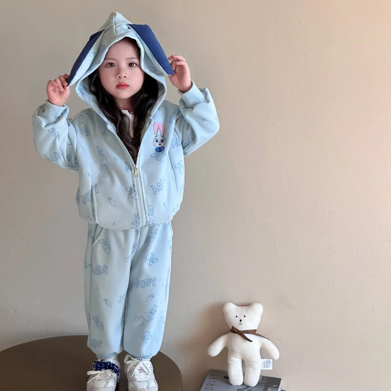 童装女童套装2025新款春装儿童春秋季时髦洋气女孩休闲开衫两件套