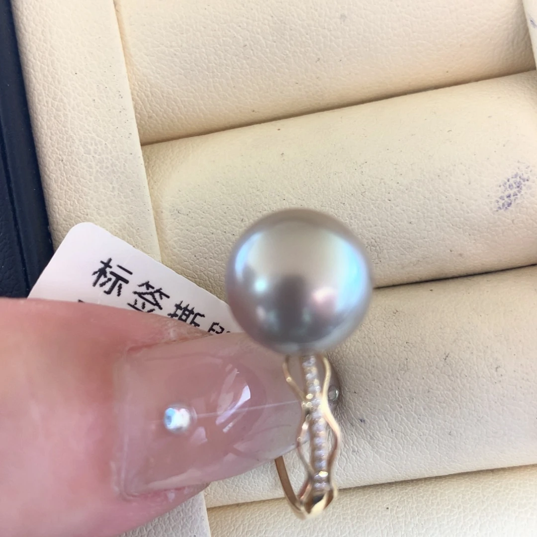 未镶嵌戒指海水珍珠