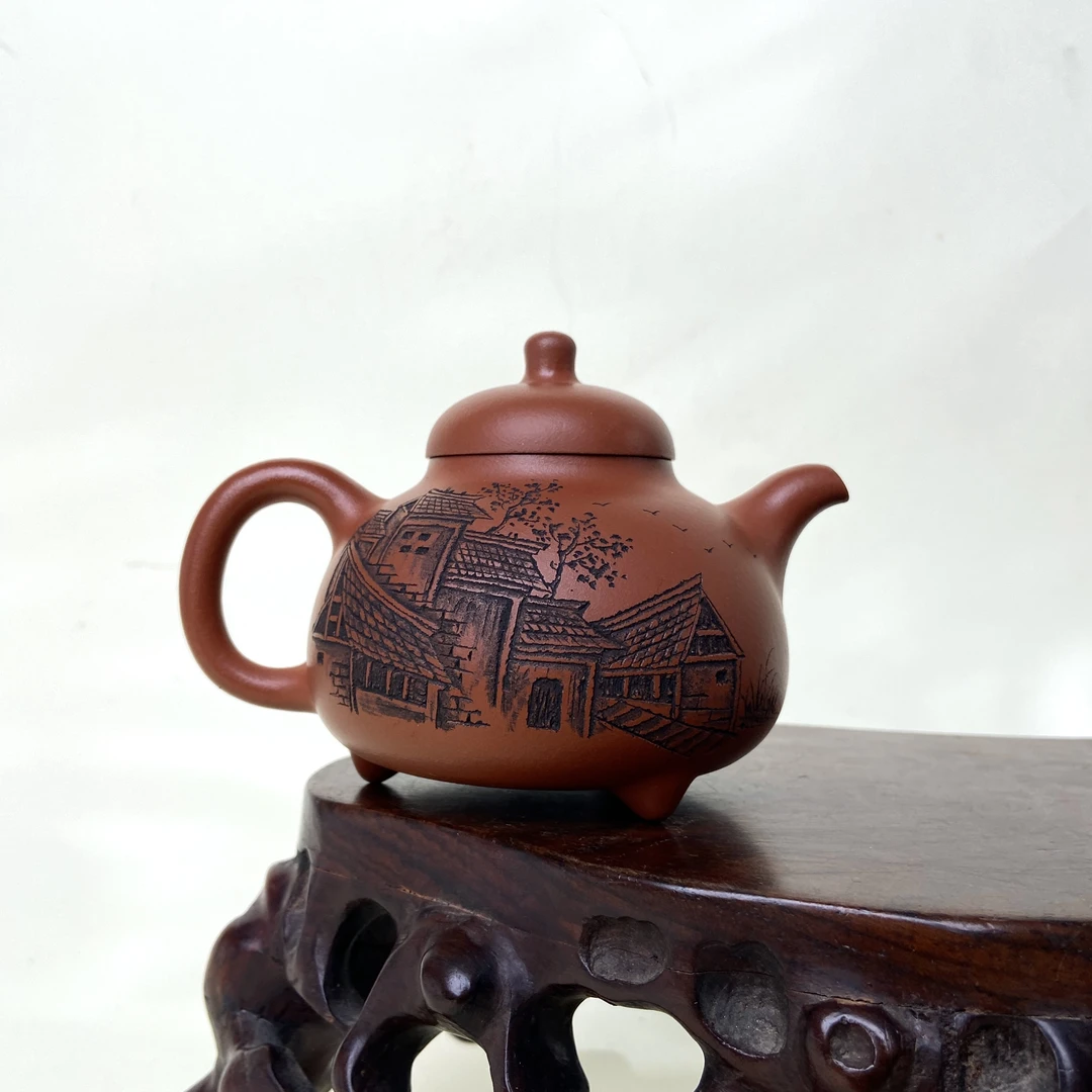 宜兴手工紫砂陶 （甘磊）茶壶GP0021-8