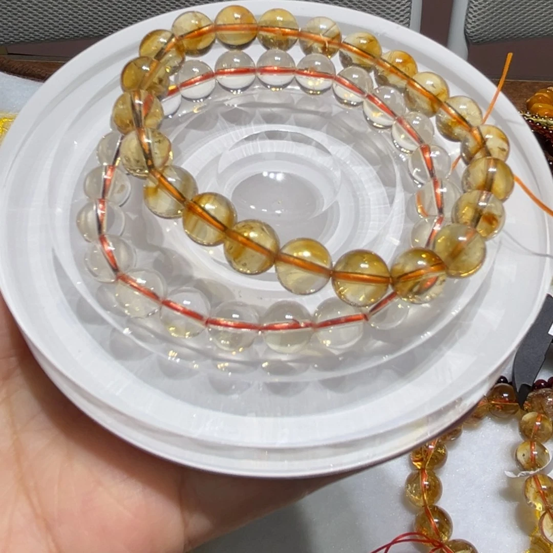 水晶手串未镶嵌ت手串两条