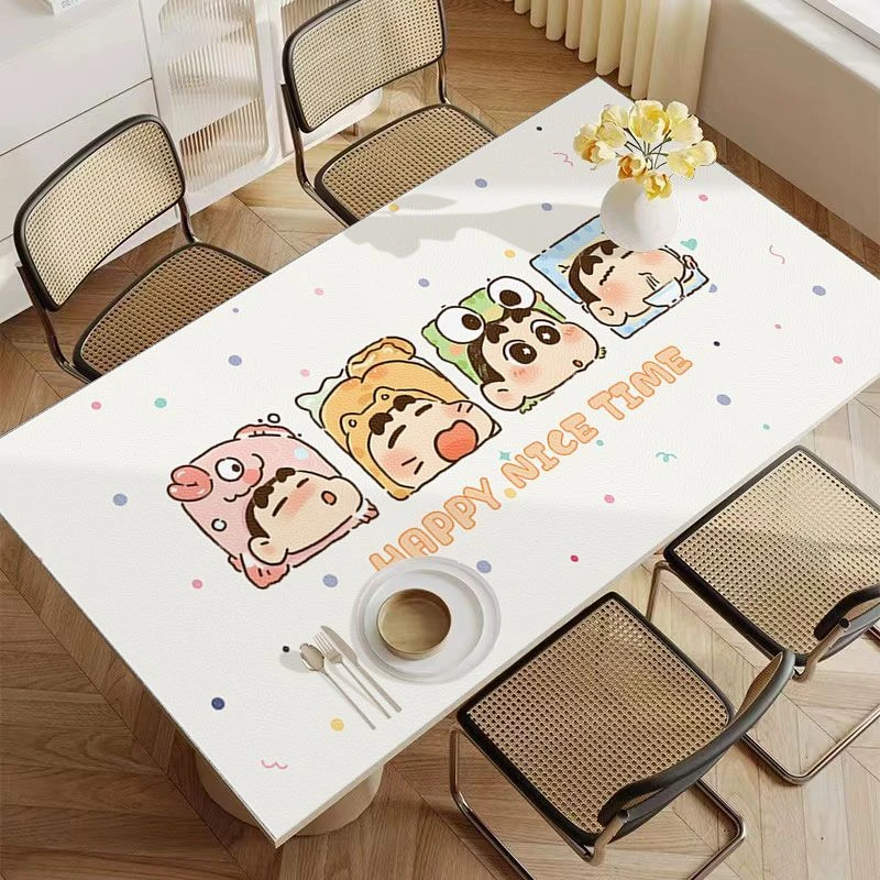 卡通桌布防水防油防烫免洗耐磨家用餐桌垫轻奢高级感桌面垫茶几垫