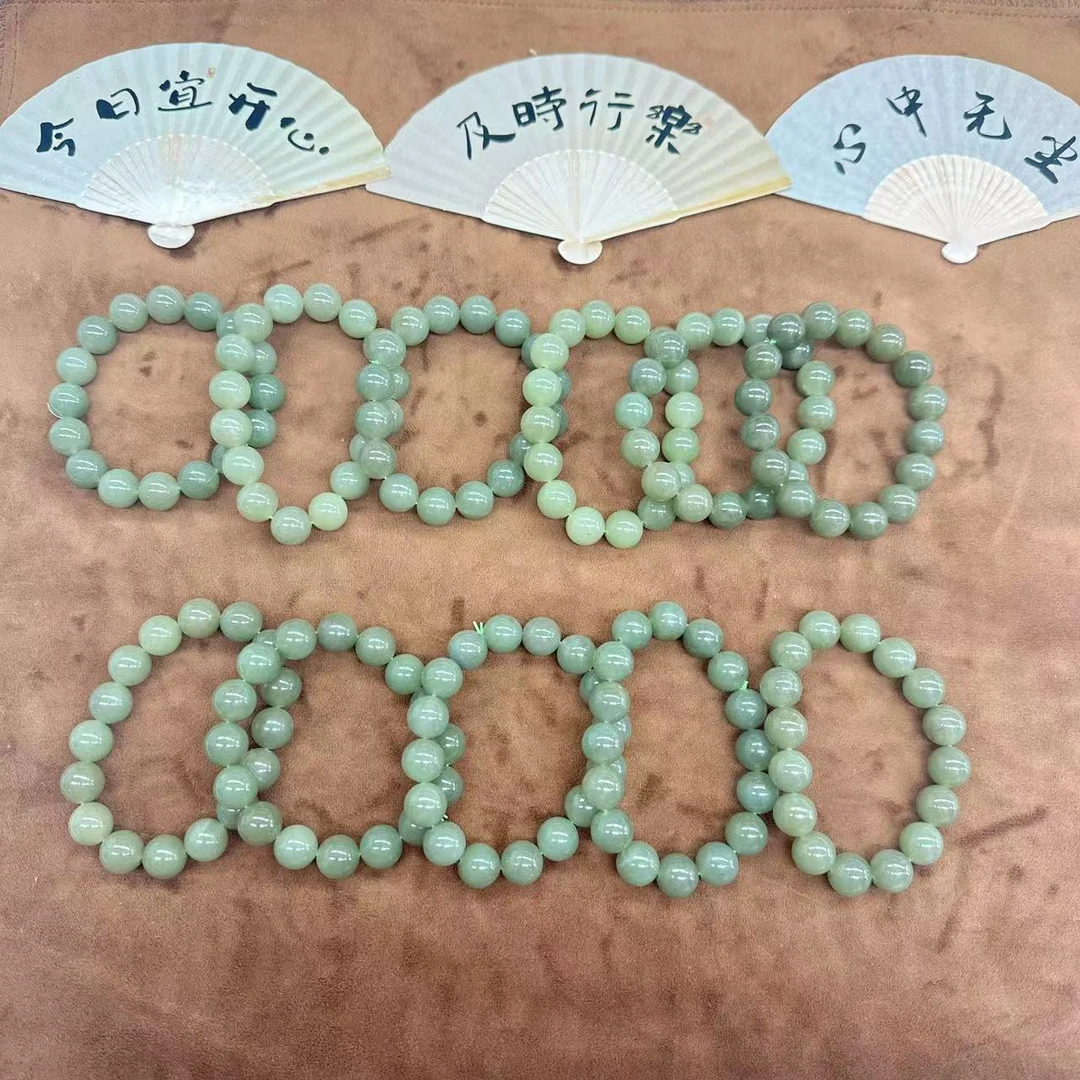 天然新疆若羌青黄口牛油果手串卡12，多样性发货只发其一