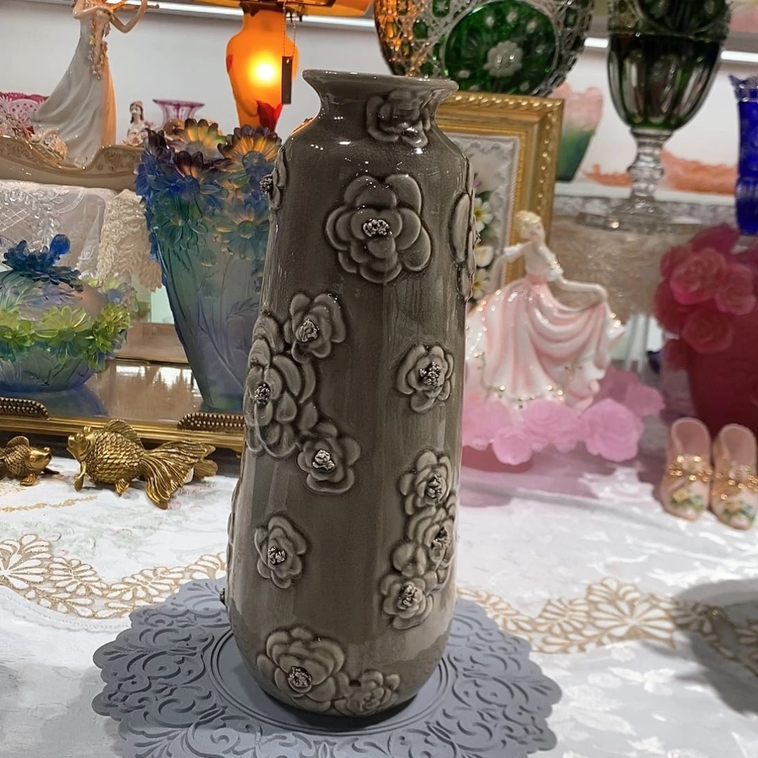 摆件0125福利出口高温瓷花瓶