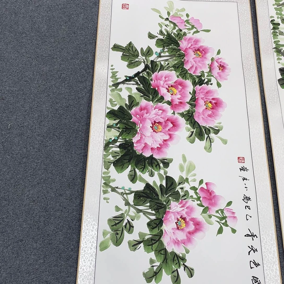 国画手绘手写作品