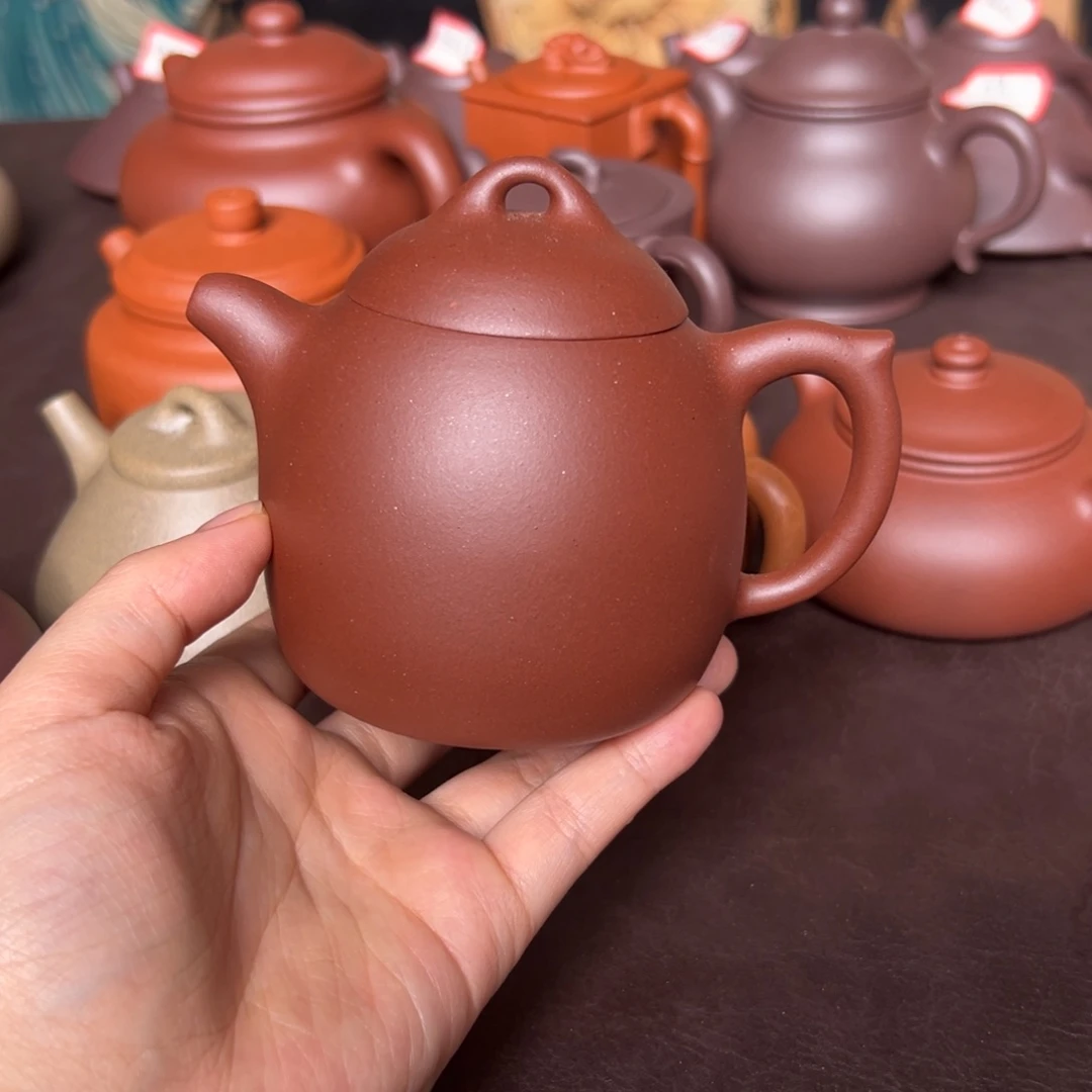 茶壶紫砂紫泥秦权200毫升