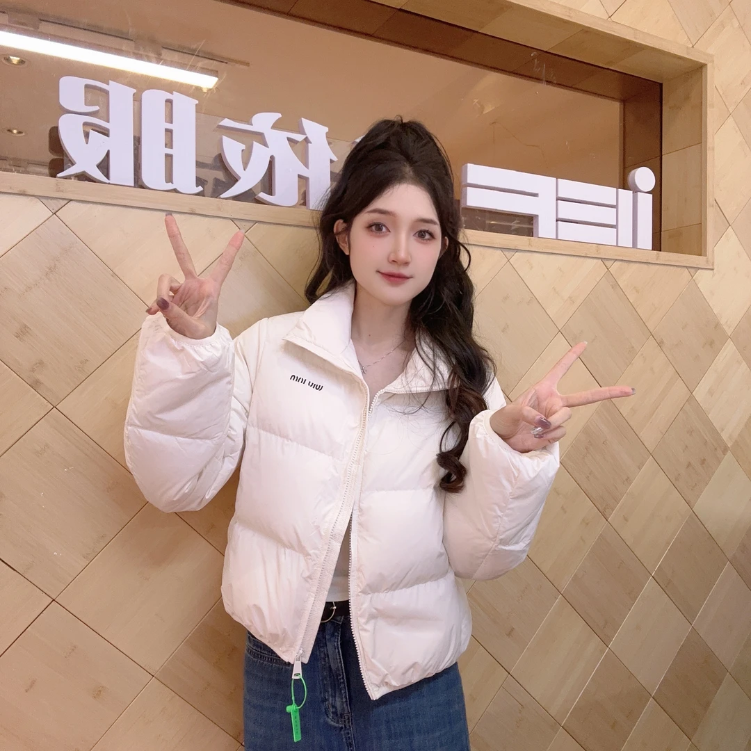IEF/爱依服2025冬季新款韩版时90白鸭绒百搭立领保暖短款羽绒外套