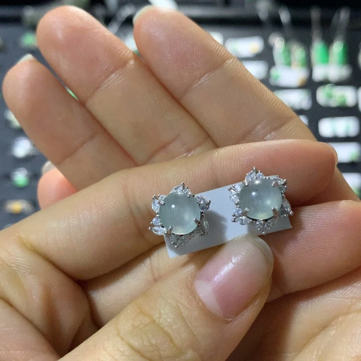 翡翠银S925镶嵌戒指