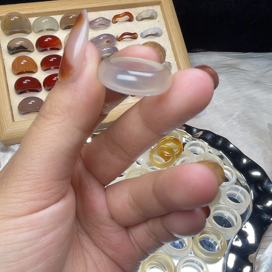 ****℃玛瑙/玉髓合金戒指A06港14不退换