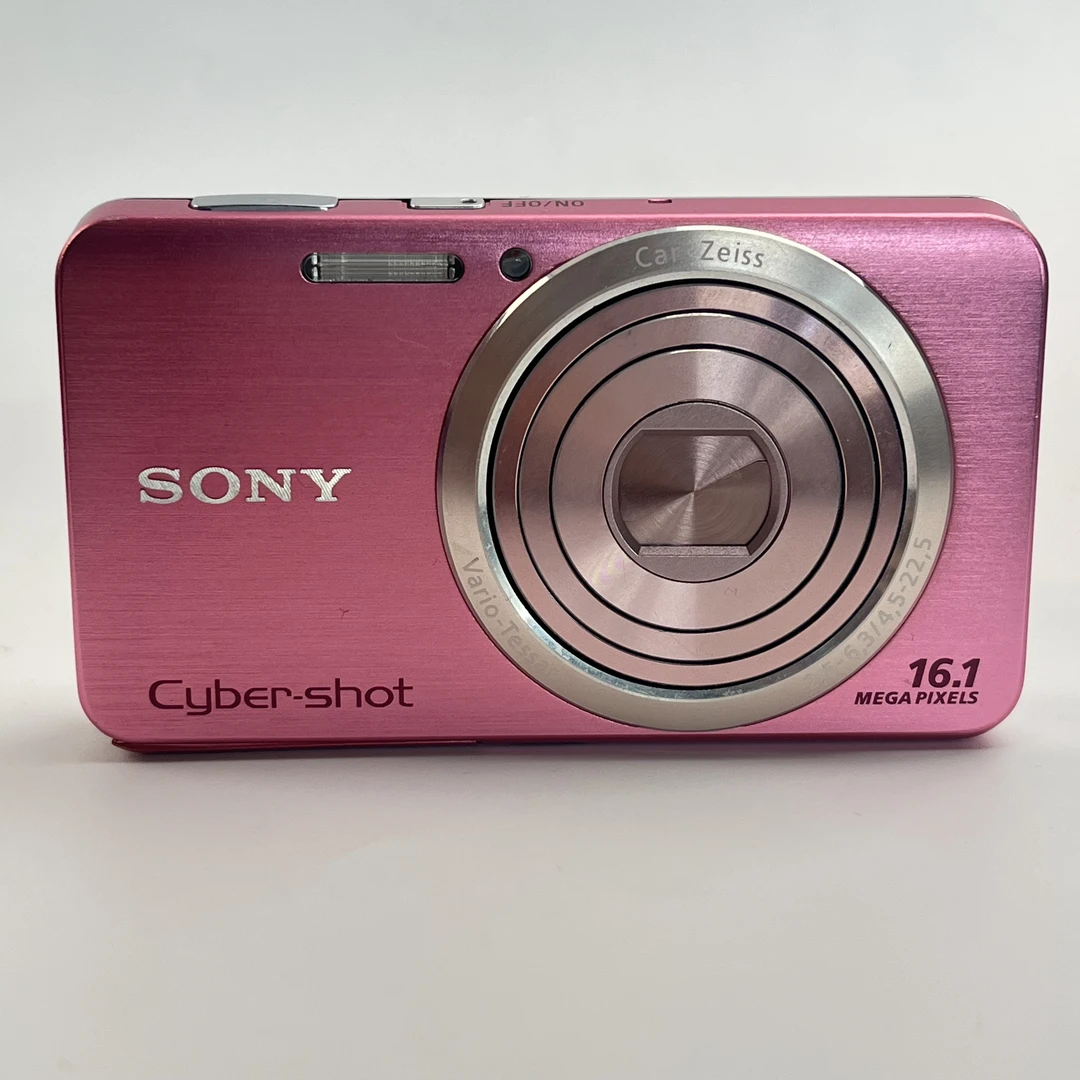 95新 Sony/索尼 w630粉色1610w像素5倍光学变焦复古ccd相机