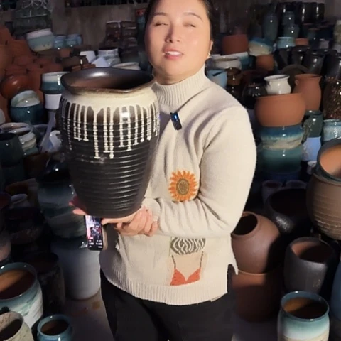 口20高30一个盆子。