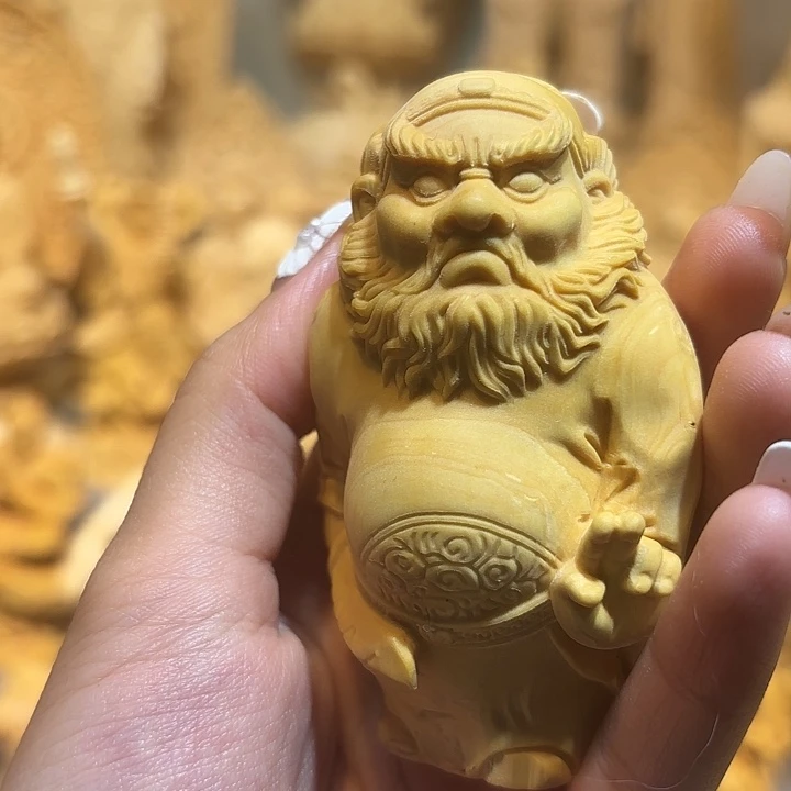 黄杨木黄杨木瑕疵钟馗