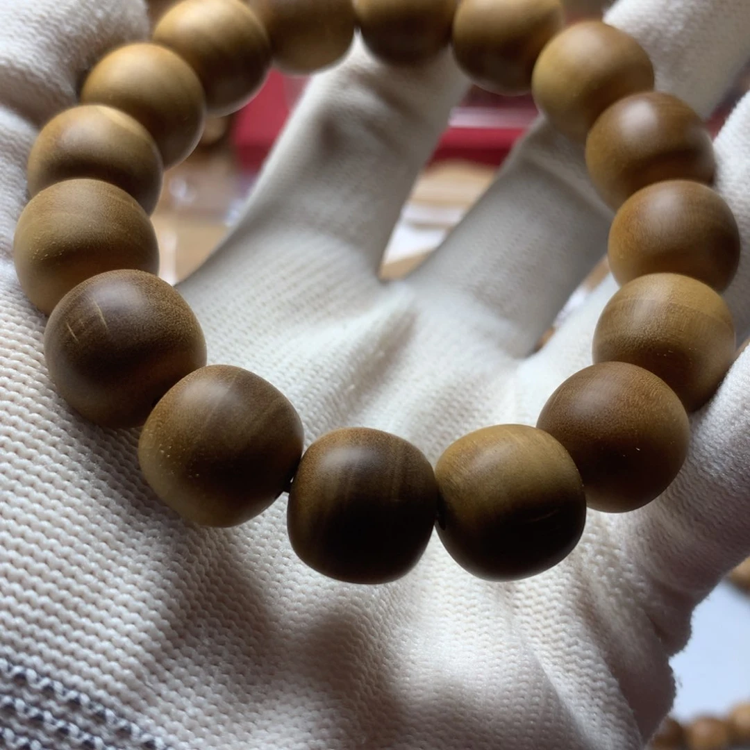 檀香木手串/手链1314横纹瑕疵老山檀香