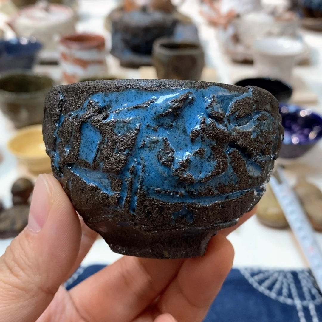 柴烧侘寂粗陶茶具