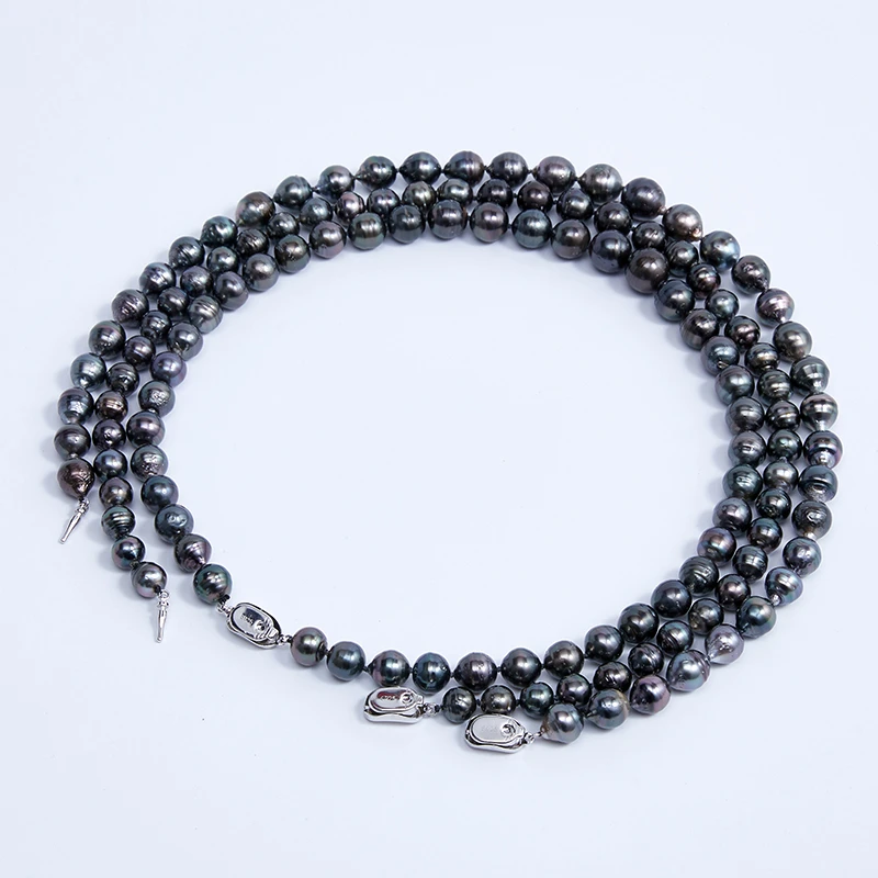 【mori girl】海水大溪地珍珠项链 8-12mm（多样性发一）