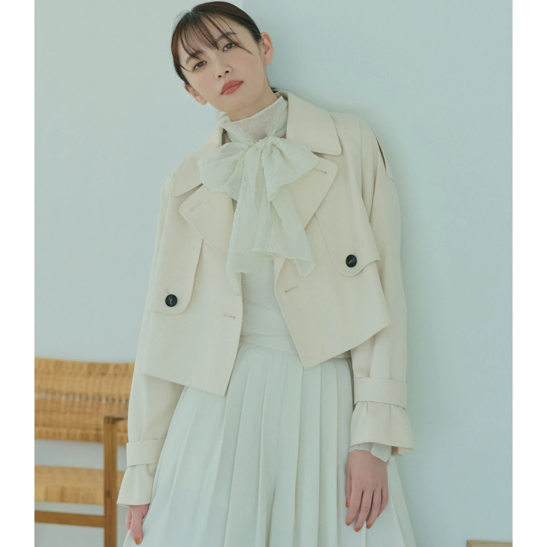【MonTendre】春秋新款 C 优雅气质小众洋气百搭上衣短款风衣外套
