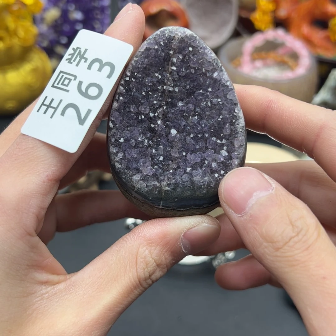 紫晶水晶摆件未镶嵌263