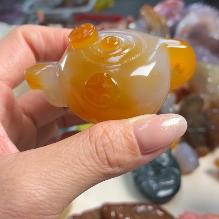 玛瑙/玉髓未镶嵌吊坠(不含链)