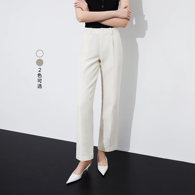 LILY春新款女装休闲裤124120C5224