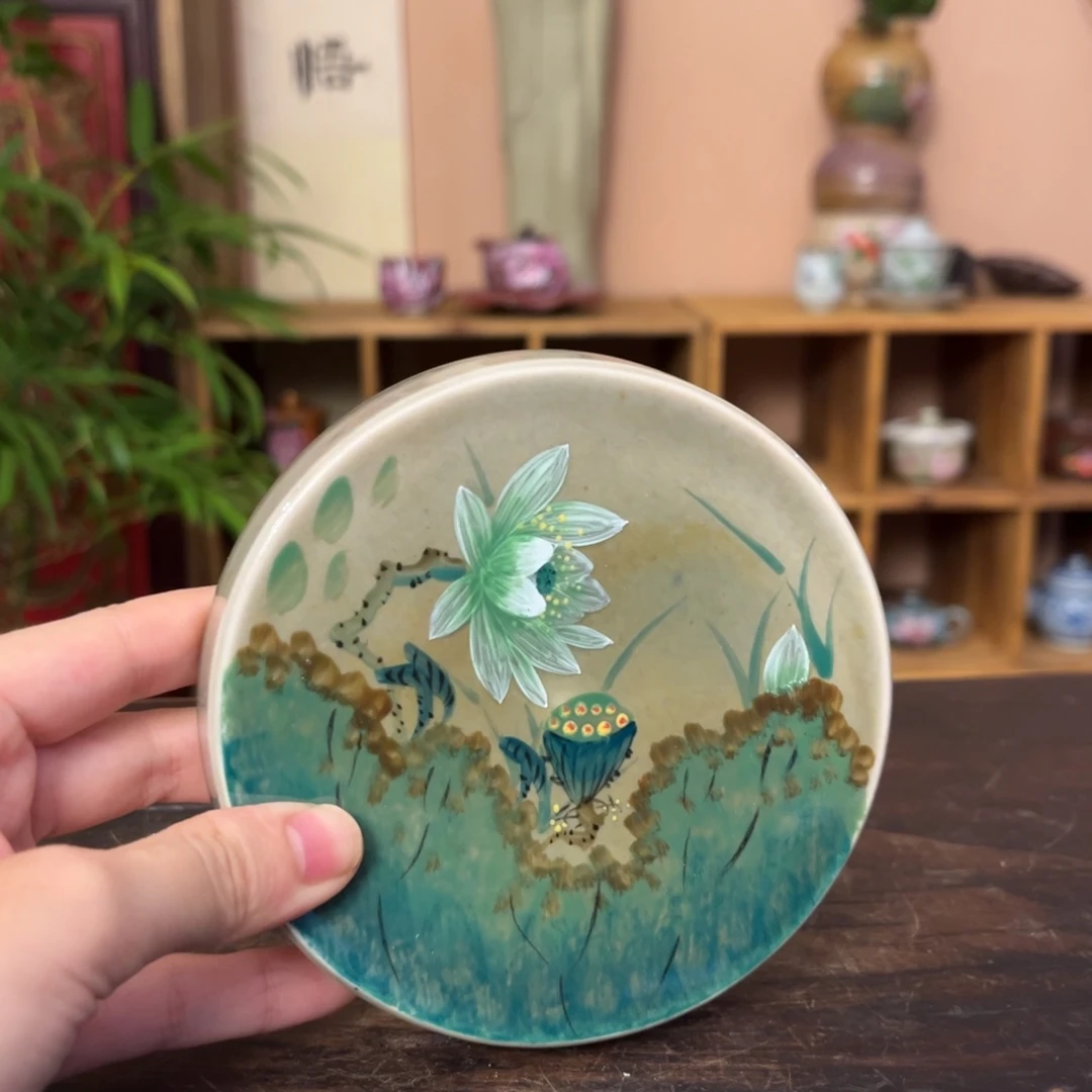 柴烧纯手工手绘陶瓷