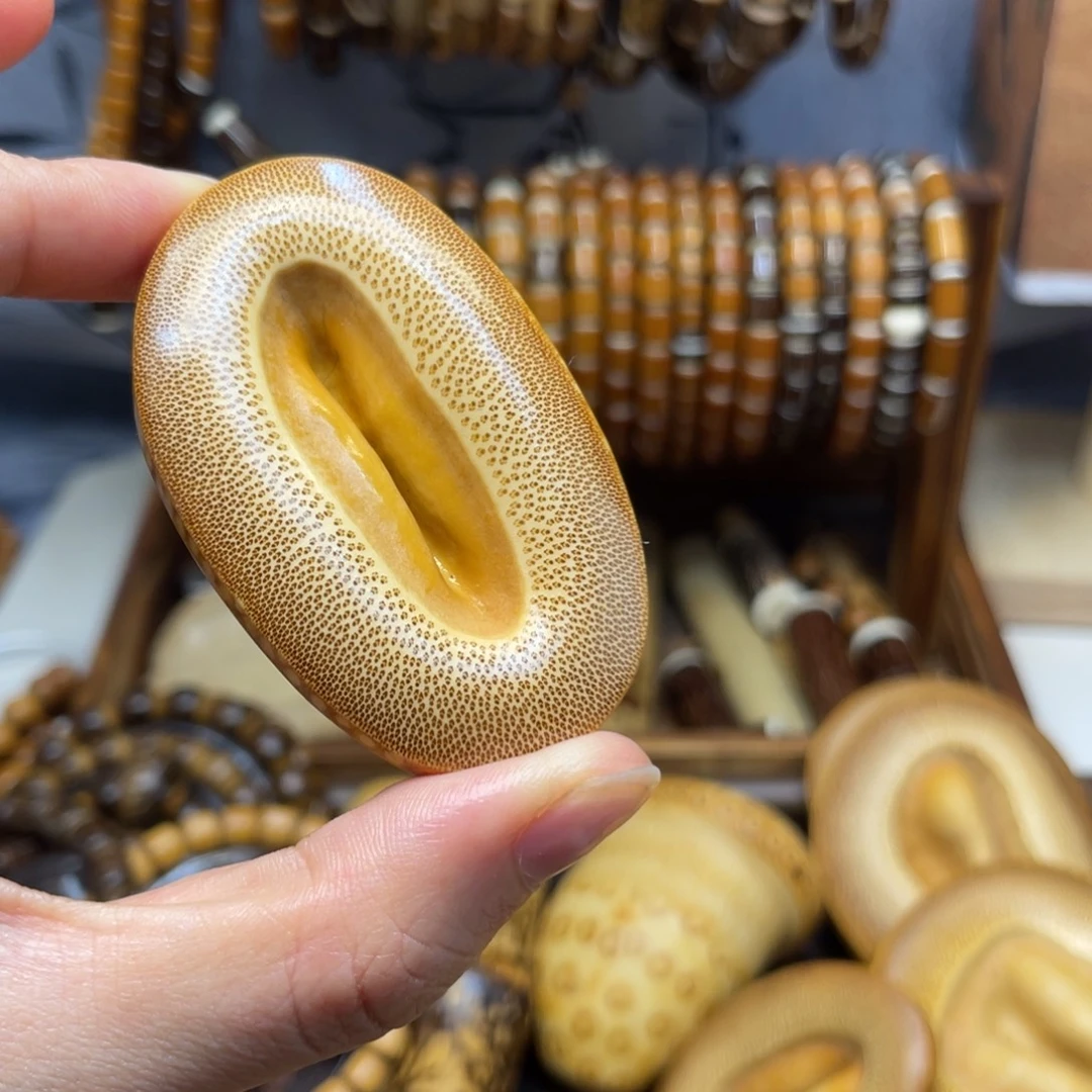 竹竹格手把件一粒竹根部