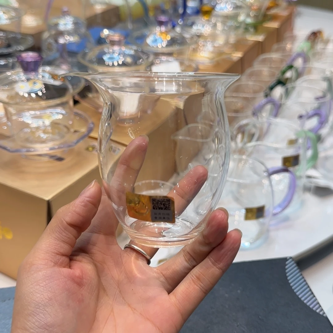 禾器透明色无耳公道杯