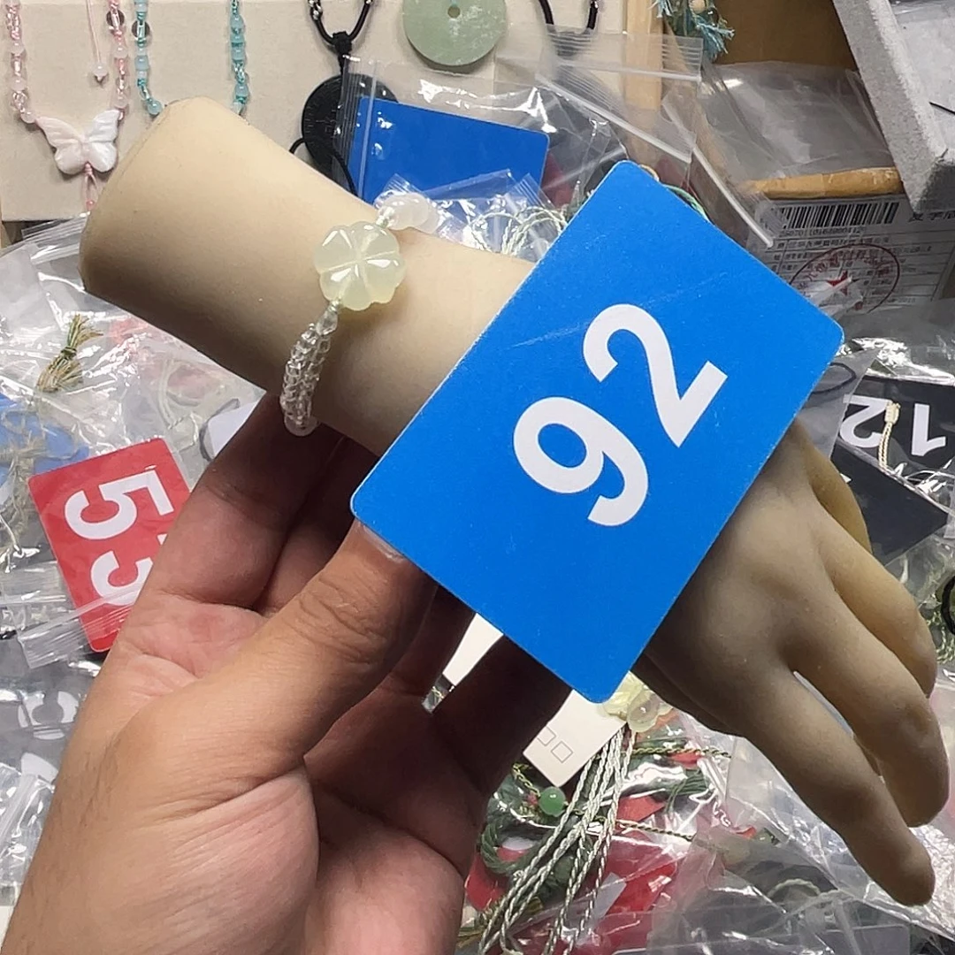 蛇纹石玉合金颈饰