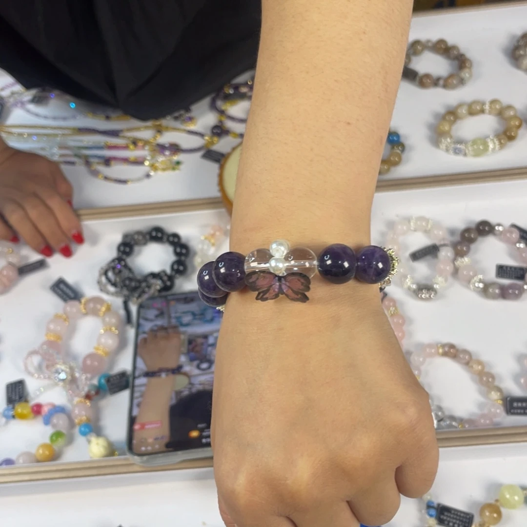 水晶手链银S925镶嵌