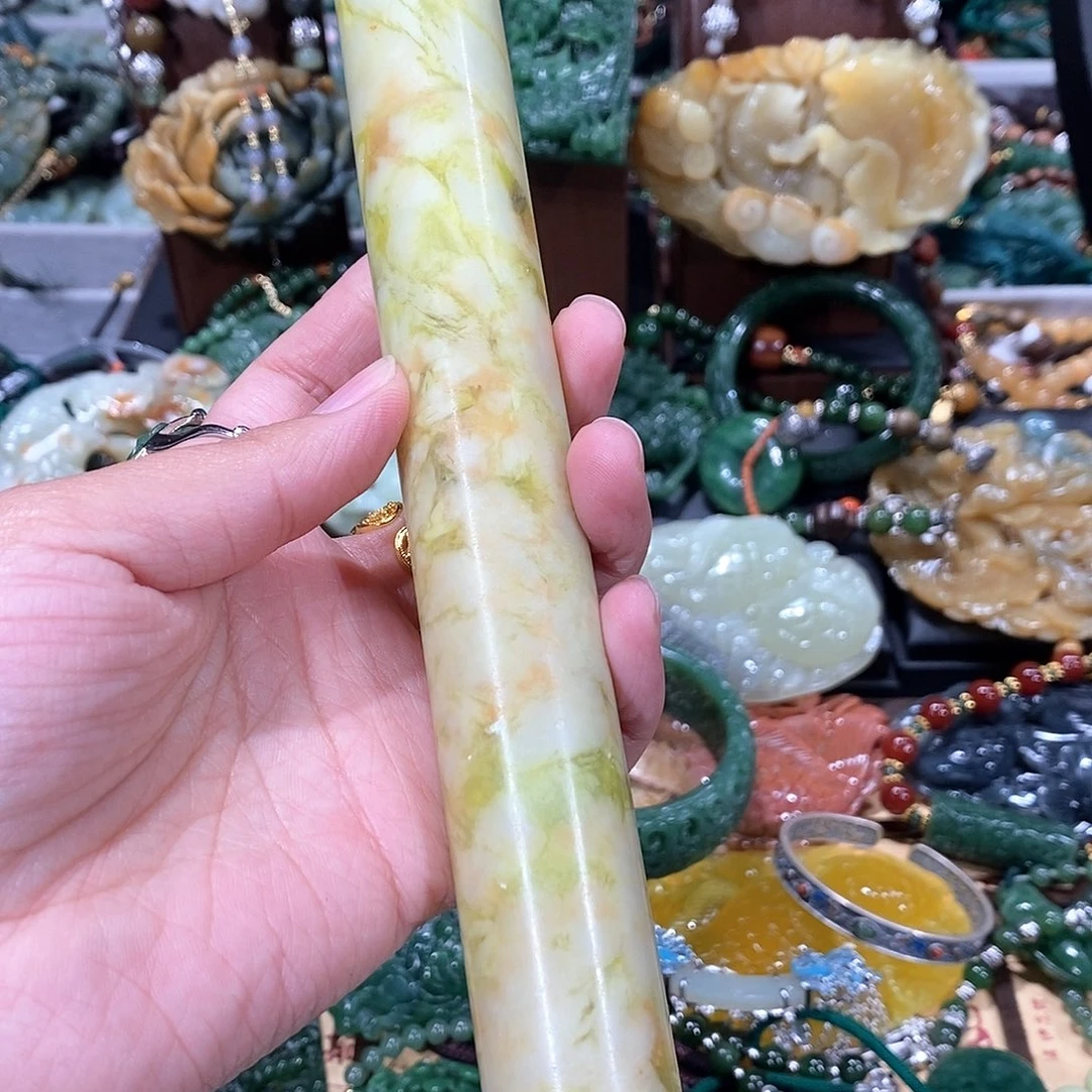 未镶嵌岫玉毛衣链