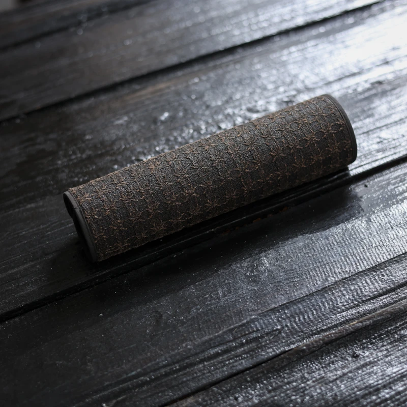 【慕白茶集】<雪花纹>高铁茶席38.5*23.5（慢蓝S0271）