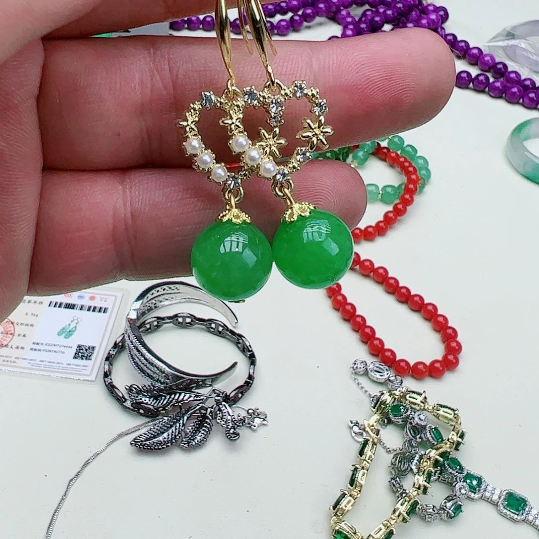 翡翠吊坠(赠链)银S925镶嵌