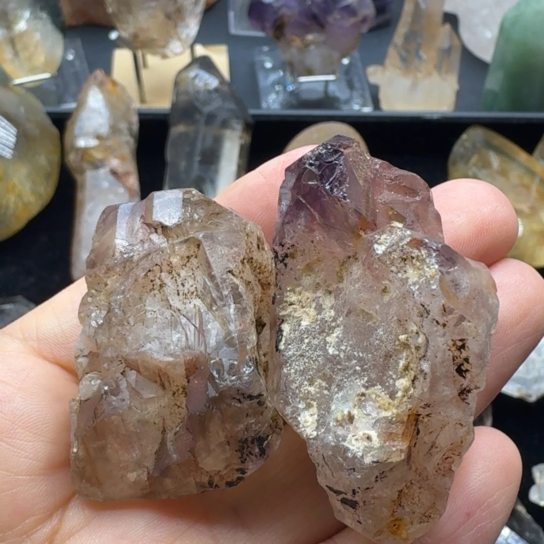 石材紫骸骨原石福利