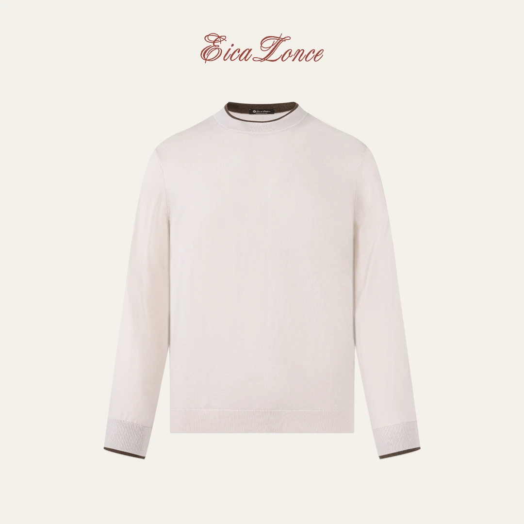 雅心Eicalonce  秋冬全绵羊软糯亲肤羊毛衫长袖圆领打底 SM80298
