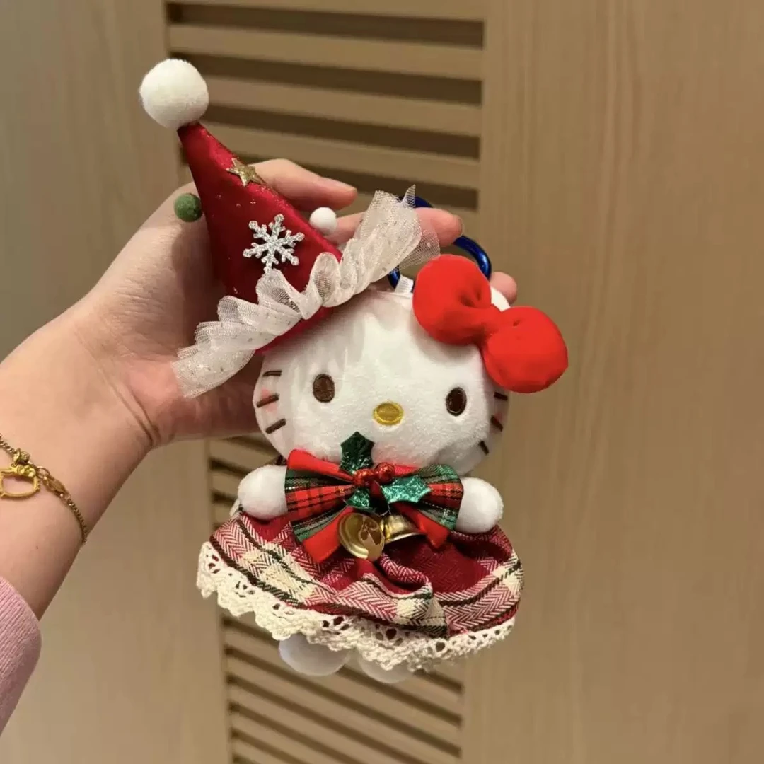 秋冬可爱新年圣诞节系列kitty猫咪毛绒玩偶包包挂件送女友礼物