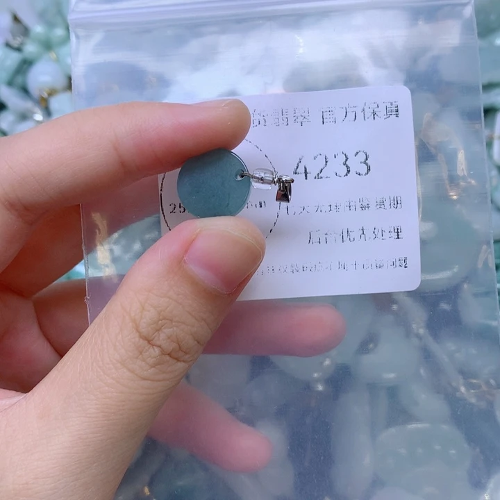 翡翠未镶嵌吊坠(不含链)
