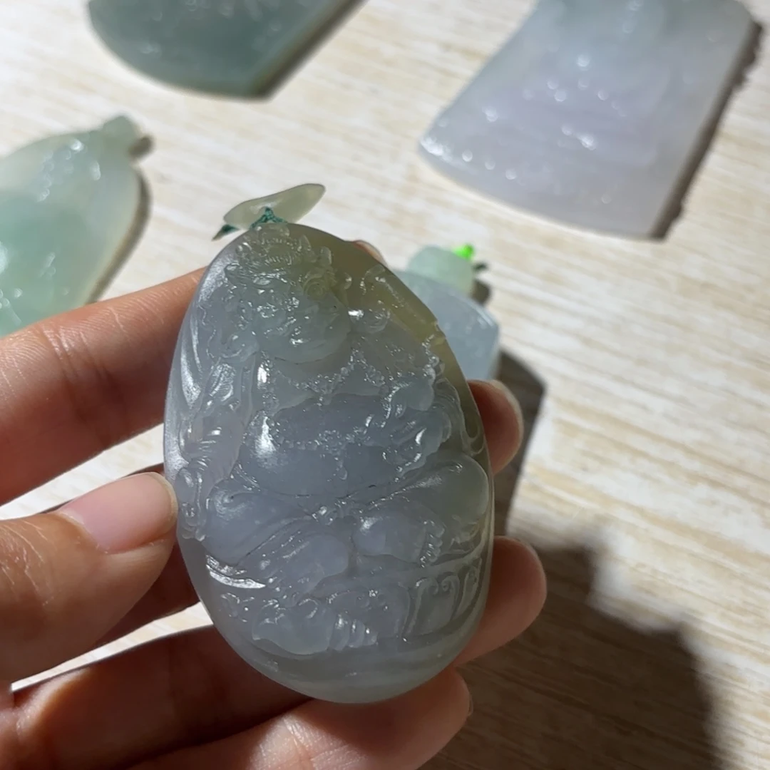 定制翡翠未镶嵌黄财神