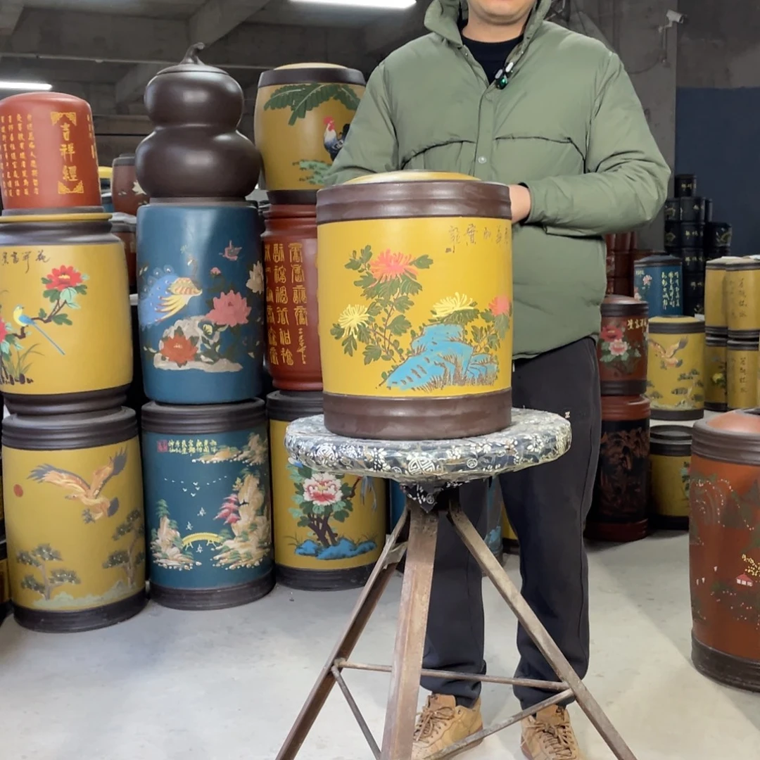 宜兴原矿紫砂茶叶罐