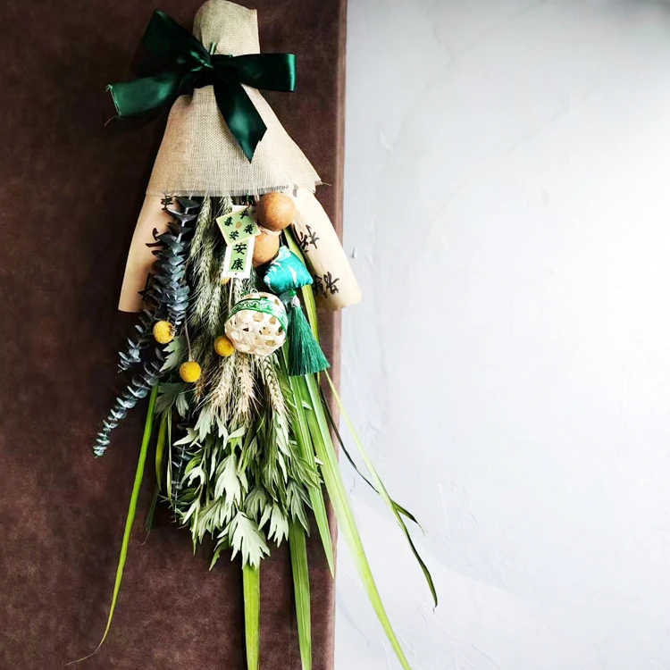 端午现摘新鲜艾草菖蒲花束挂门窗驱蚊虫祈福安康diy手工节日礼物