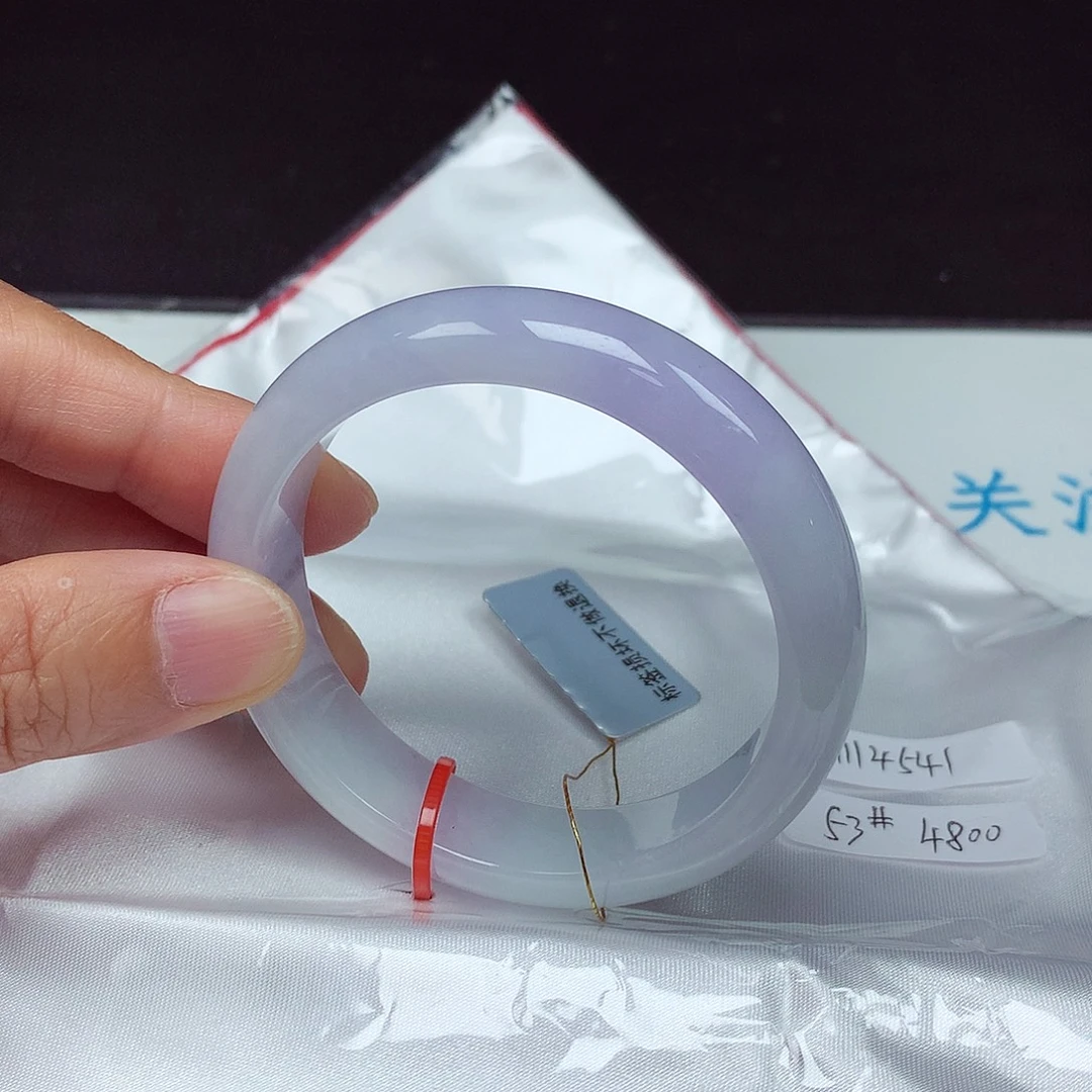 翡翠未镶嵌手镯53圈4541