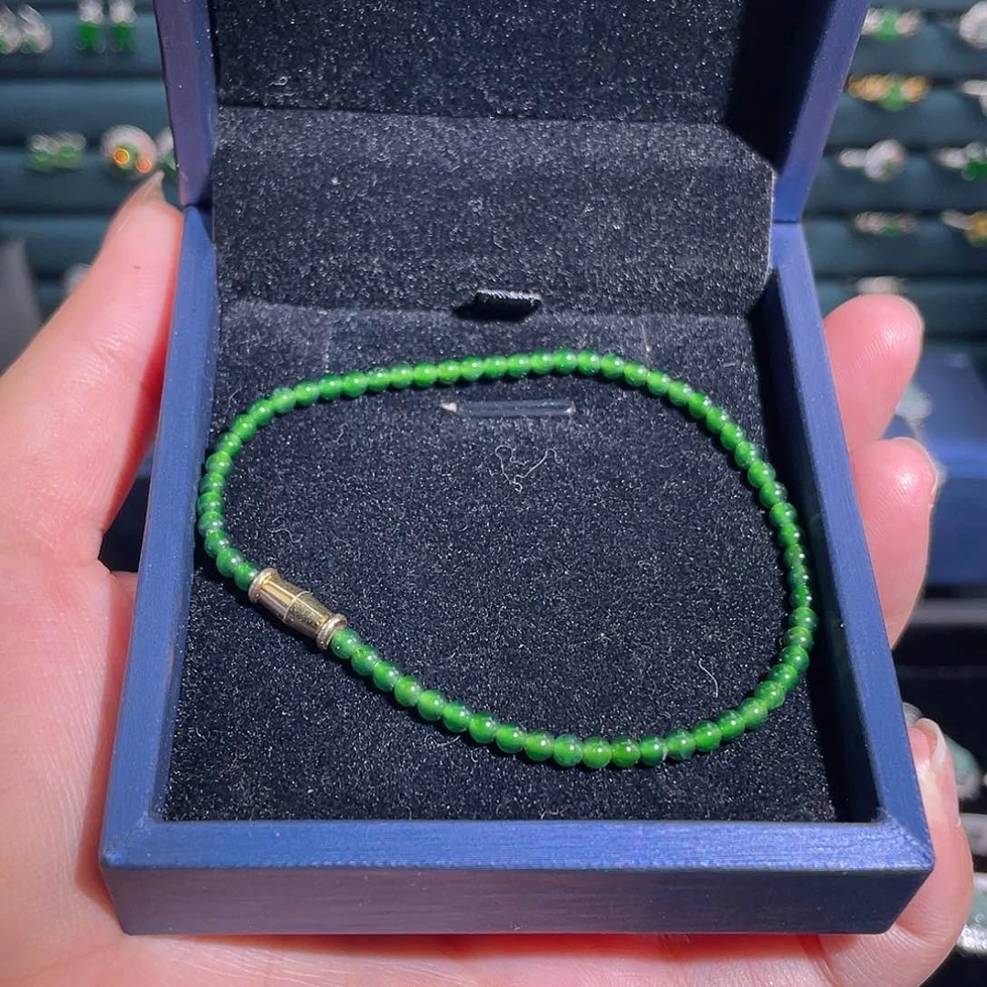 未镶嵌手链翡翠小米珠