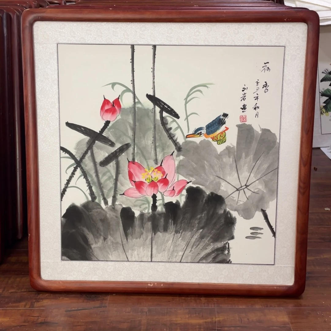 国画带框尺寸63*63厘米