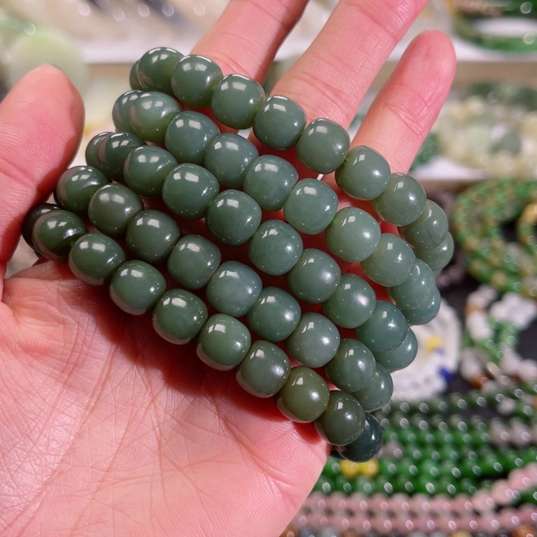 和田玉颈饰未镶嵌心***开