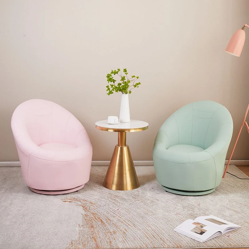 可躺沙发单人客厅洽谈沙发家用椅子懒人沙发休闲轻奢旋转小沙发椅