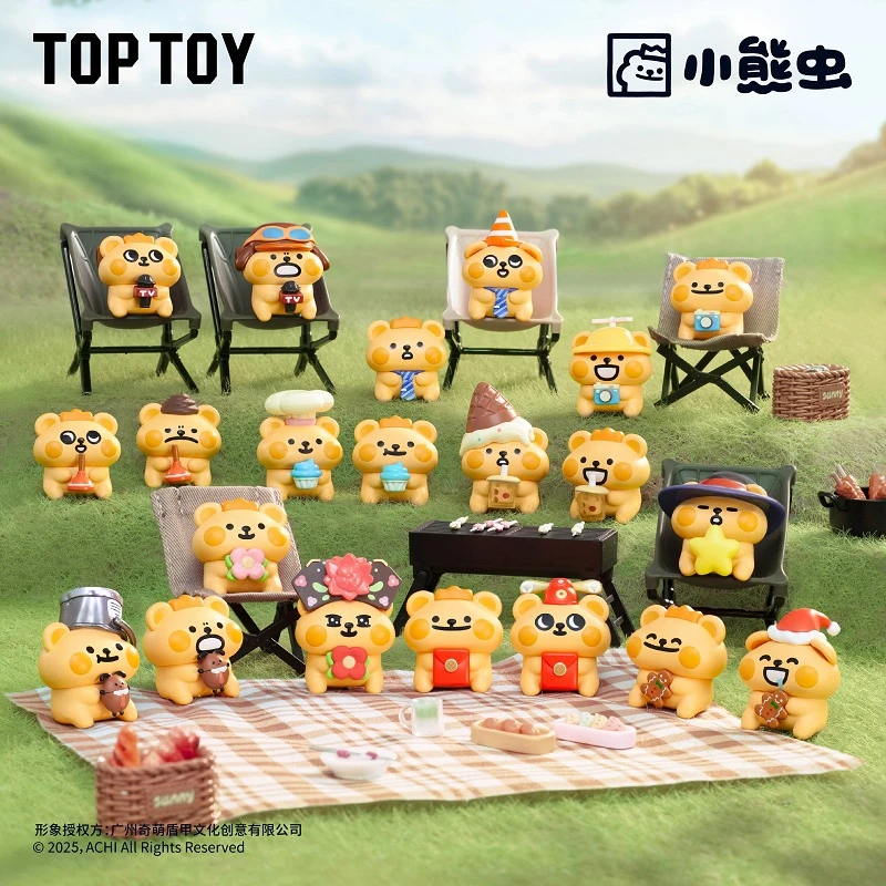 【生日礼物】TOPTOY小熊虫MINI慵懒日常正版手办盲盒萌粒摆件生日