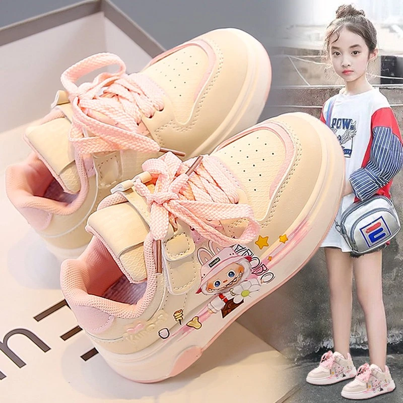 断码李宁联名胤森童鞋女童2025新款秋季儿童休闲运动板鞋女孩公主