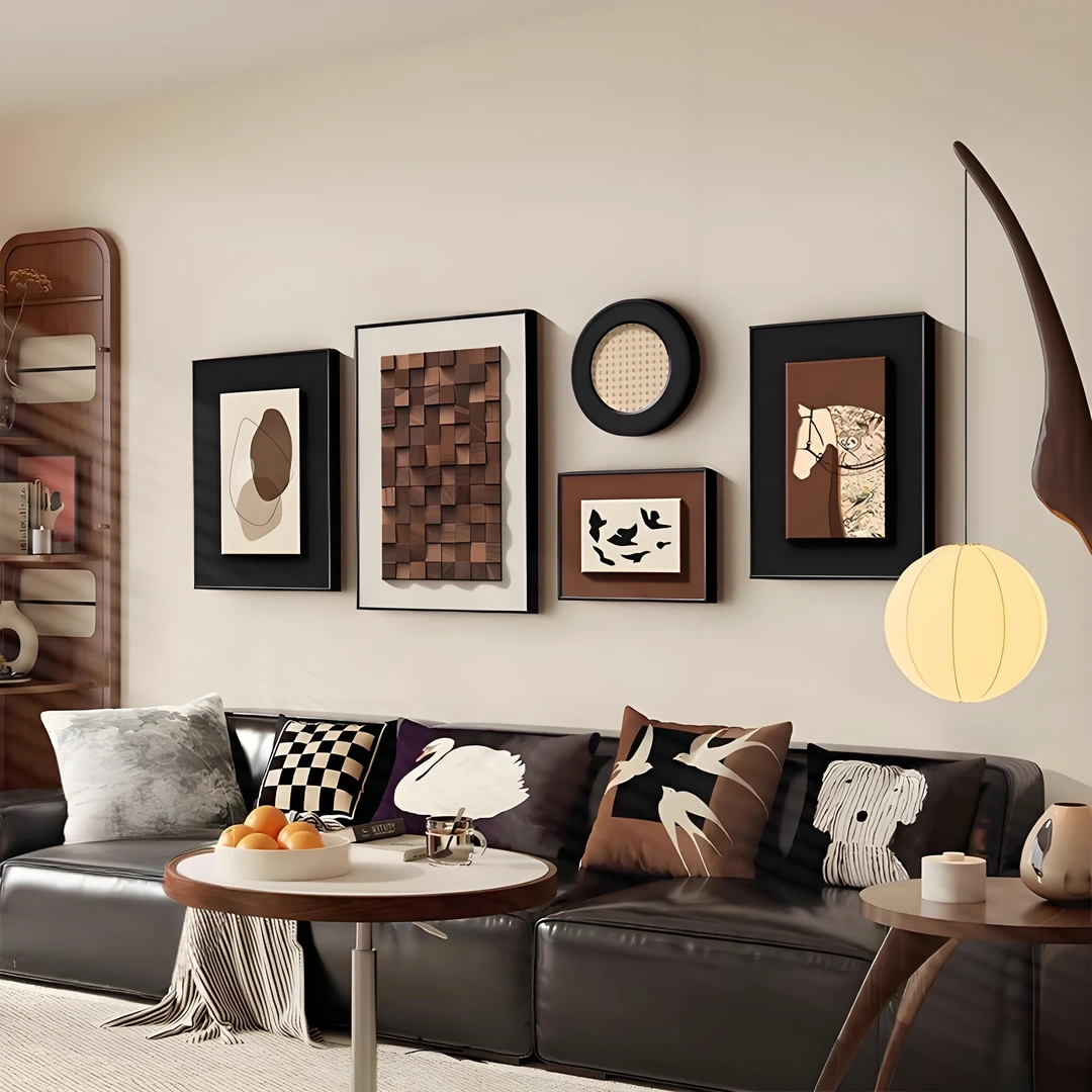 复古客厅装饰画法式中古风餐厅沙发背墙挂画高级感沙发背景墙壁画