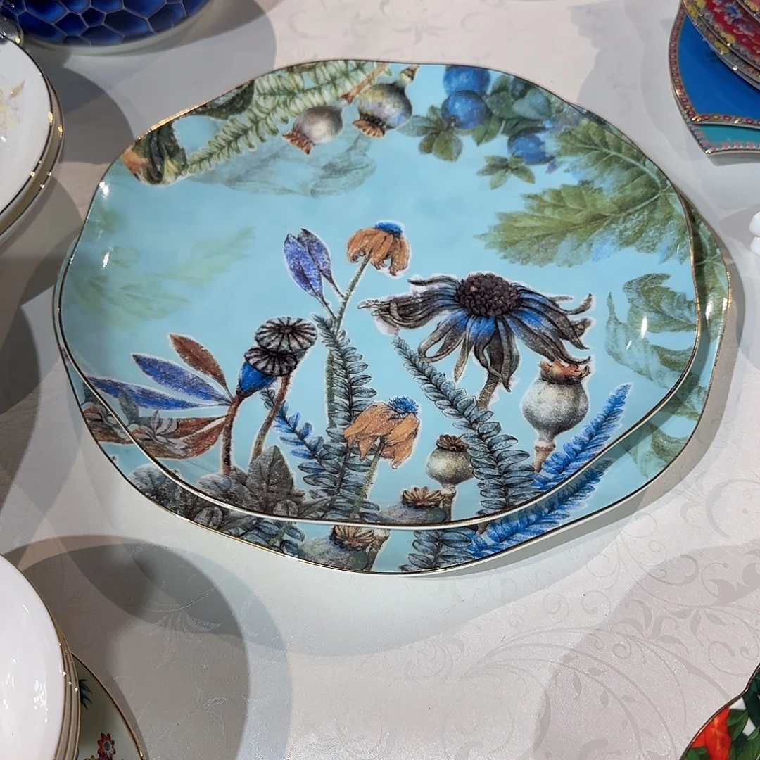 转***神骨瓷骨瓷珐琅彩工艺2个