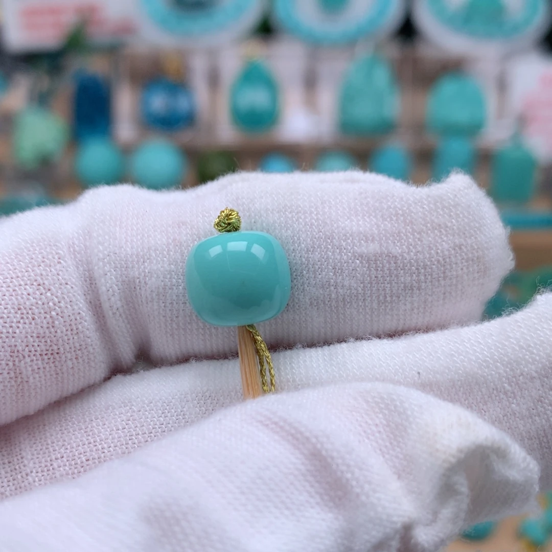 绿松石未镶嵌珠宝奇石10.5mm