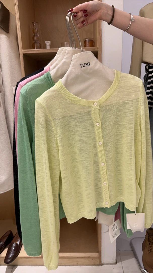 针织开衫外套女春款